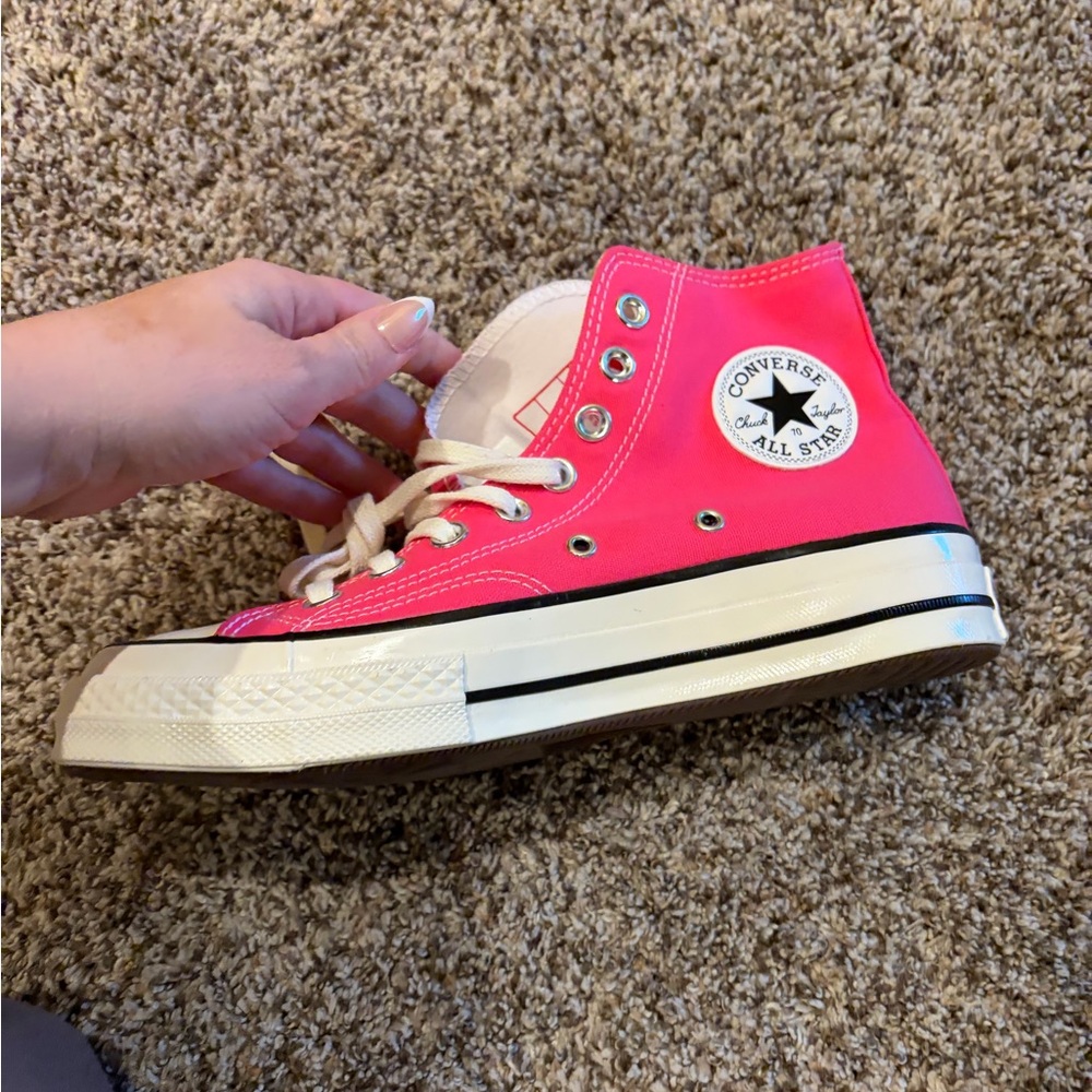 Pink Converse High-Top Sneakers (right only!)